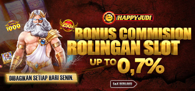 BONUS ROLINGAN SLOT UP TO 0,7%